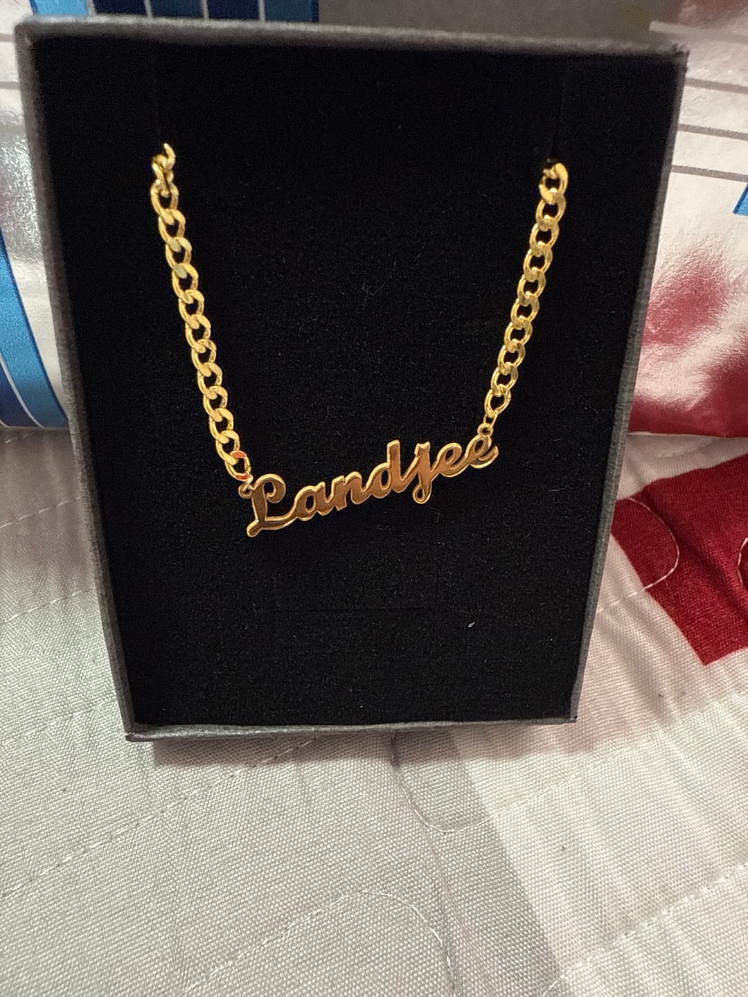 Customer photo review of Personalized Name Necklace