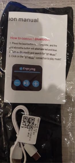 Customer photo review of Sleep Headphones Bluetooth Sports Headband Headphones with HD Stereo