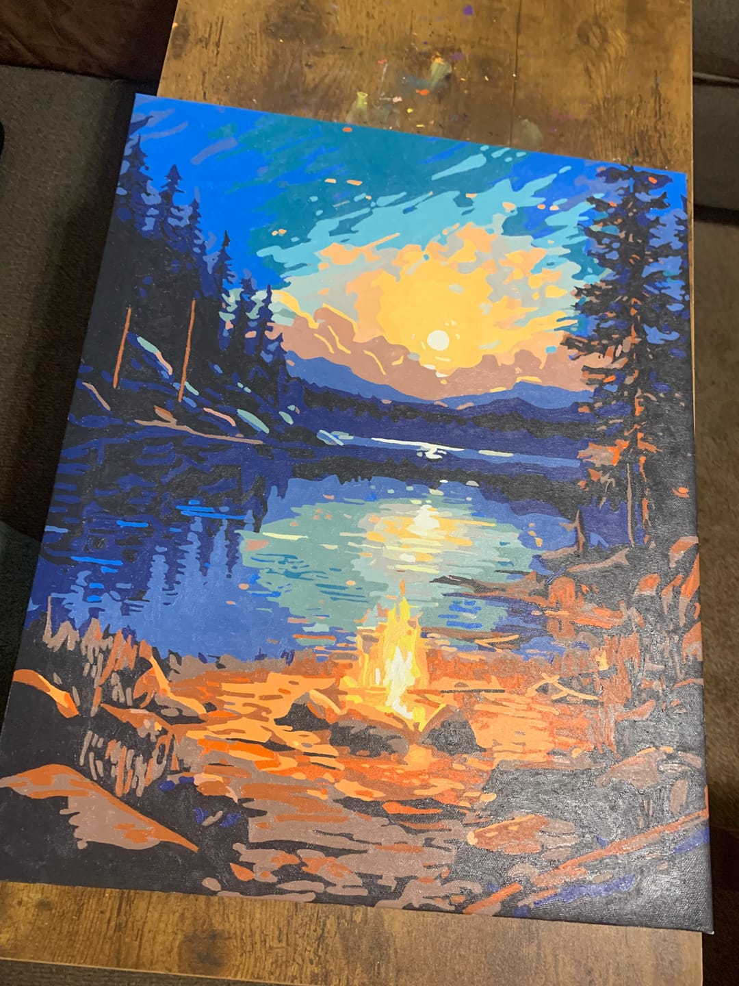 Customer photo review of Night by the Lakeside