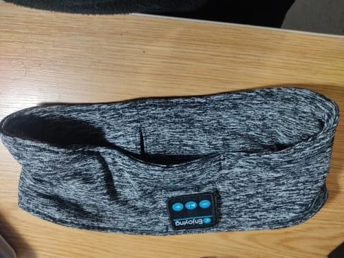 Customer photo review of Sleep Headphones Bluetooth Sports Headband Headphones with HD Stereo