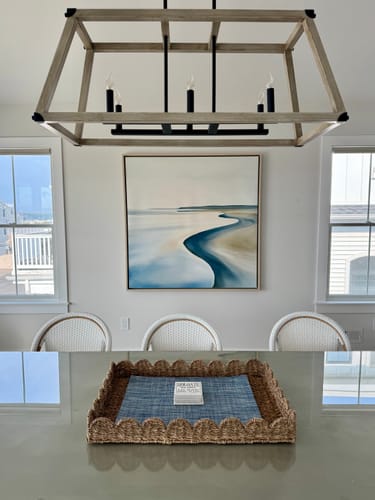 Customer photo review of Serene Coastline Canvas Art