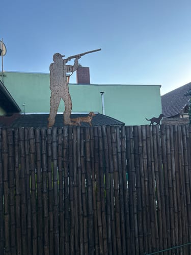 Customer photo review of Gartenstecker Jäger und Dackel