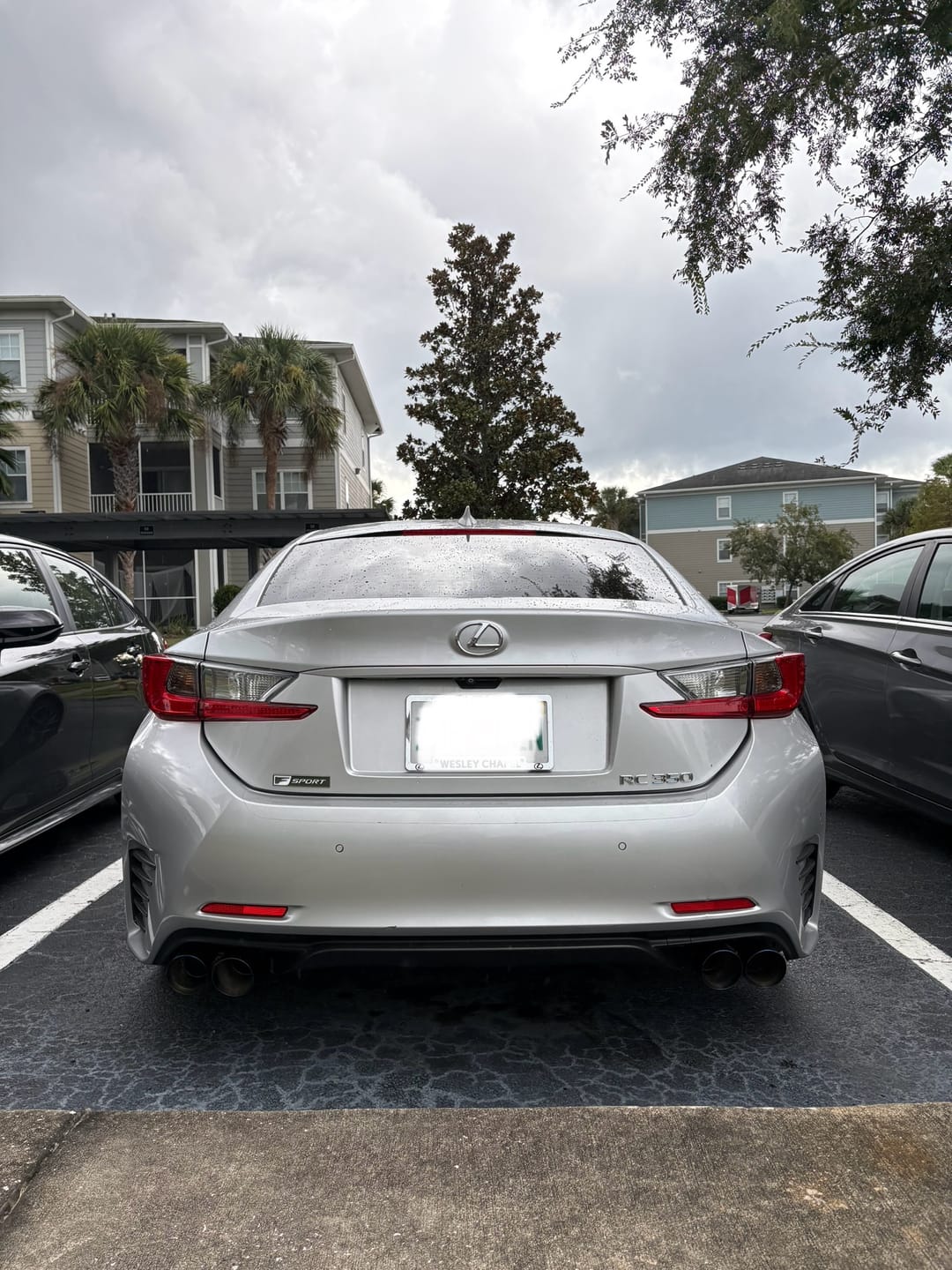 Customer photo review of 2015-Up Lexus RC200t 300 350 Muffler Delete Axle Back Quad Tips Exhaust