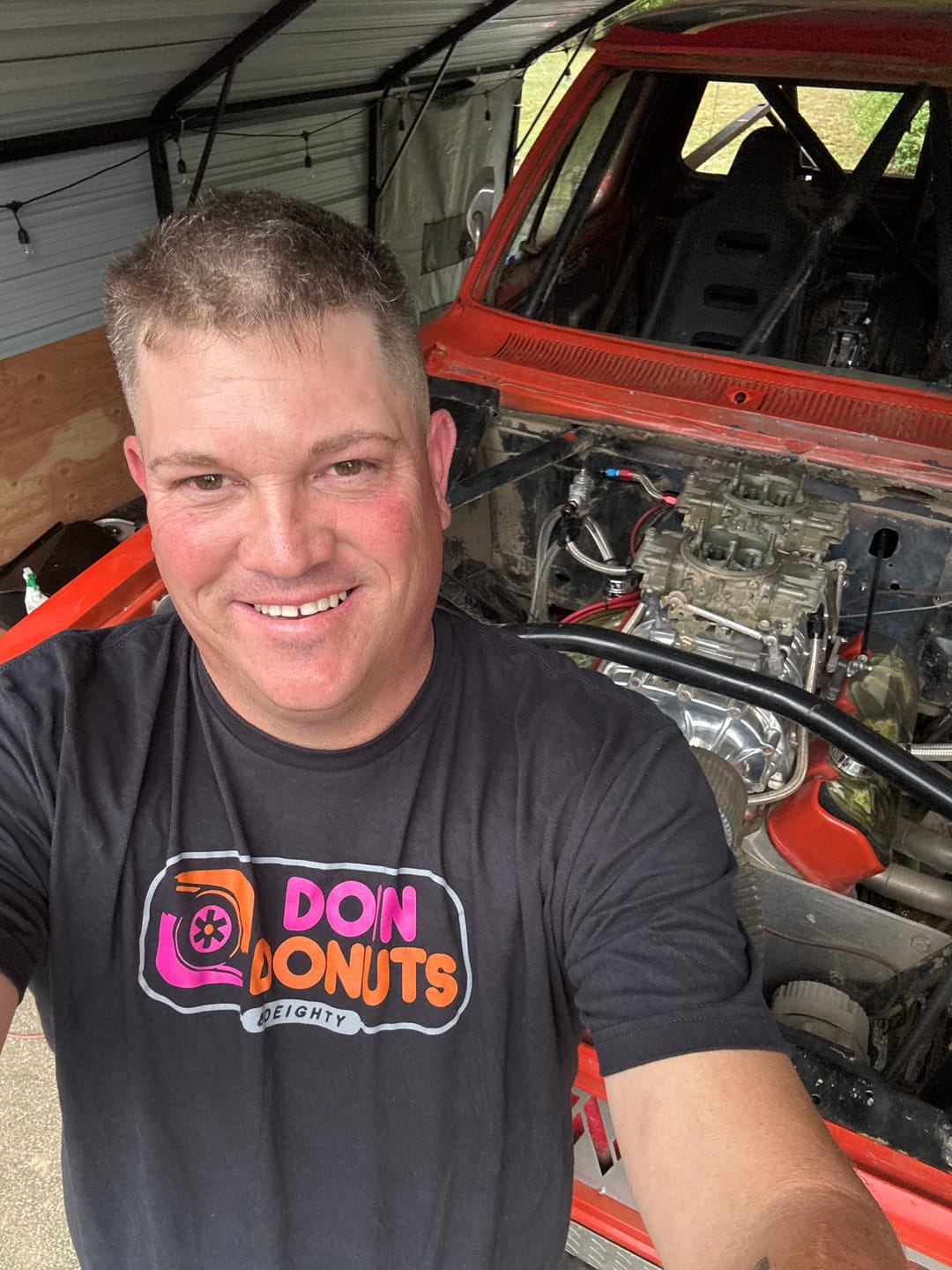 Customer photo review of 80Eighty® Doing Donuts Shirt