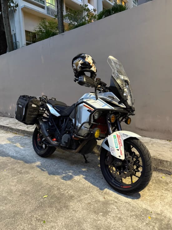 Customer photo review of LOBOO Alps Inflatable Waterproof Side Bags (23L/30L) | Shock-Absorbing Soft Panniers with Anti-Theft Lock