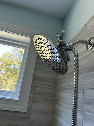 Customer photo review of 1-Spray Dual Shower Head Set