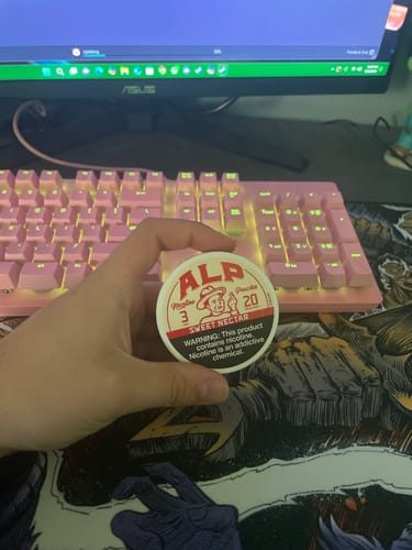 Customer photo review of Sweet Nectar Nicotine Pouches