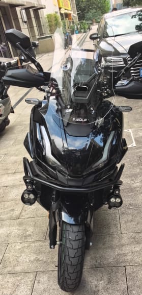 Customer photo review of L11 Motorcycle Auxiliary Lights – 15000LM High/Low Beam with 3 Warning Modes, IP68 Waterproof, Intelligent Temp Control (Pair)