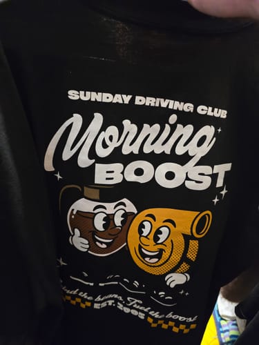 Customer photo review of MORNING BOOST (LIMITED EDITION) OVERSIZED BOX TEE