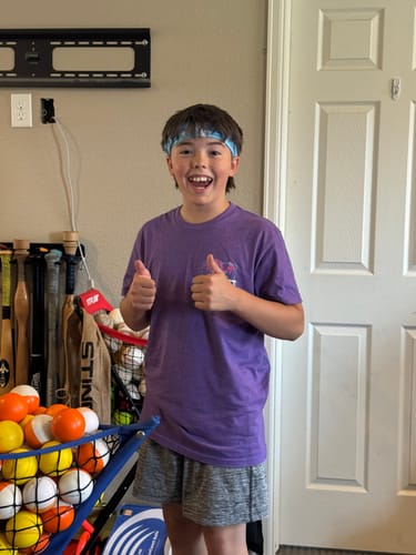 Customer photo review of Light Blue Kong Headband