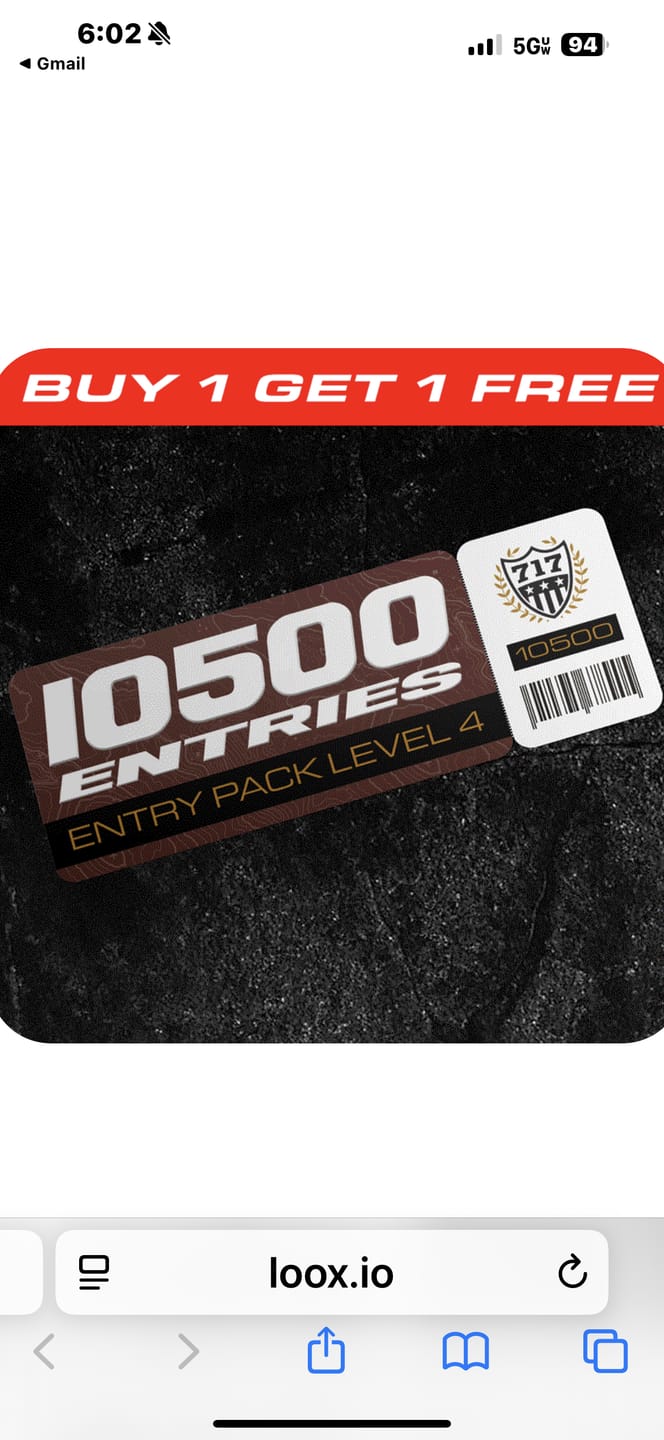 Customer photo review of ENTRY PACK LEVEL 4 - 10,500 ENTRIES