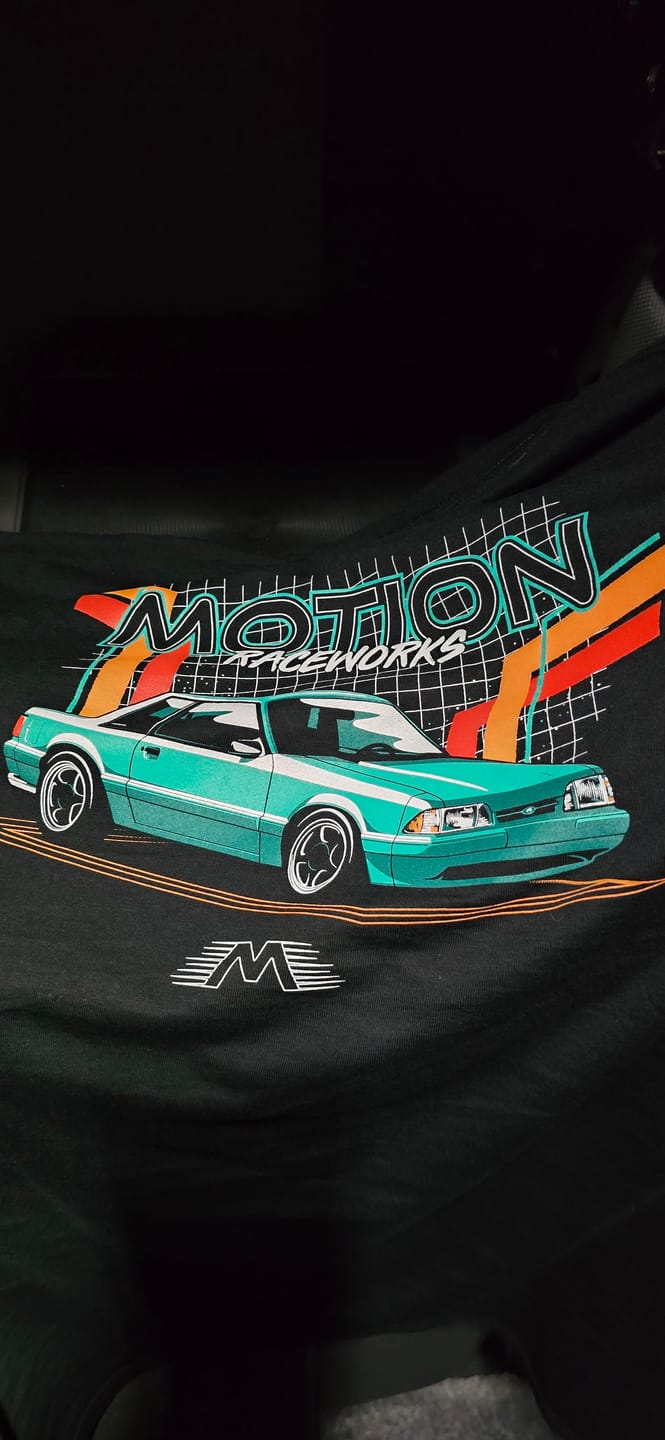 Customer photo review of 80s Retro Fox Body Shirt (Gildan Dry Blend)