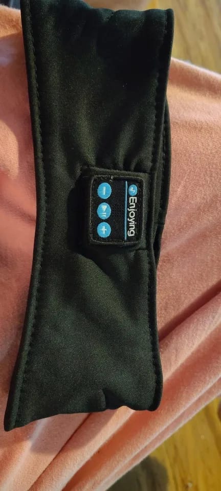 Customer photo review of Sleep Headphones Bluetooth Sports Headband Headphones with HD Stereo
