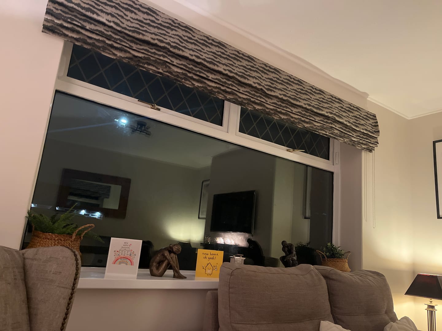 Customer photo review of Nomad Fossil Roman Blinds