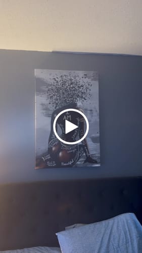 Customer video review of LOST IN WORDS CANVAS