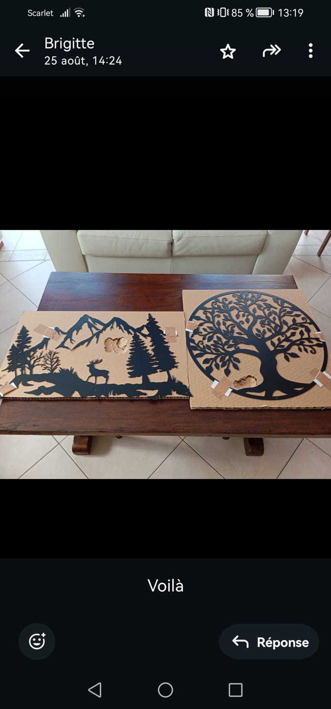 Customer photo review of Décoration Murale en Métal - Arbre de vie (T14)
