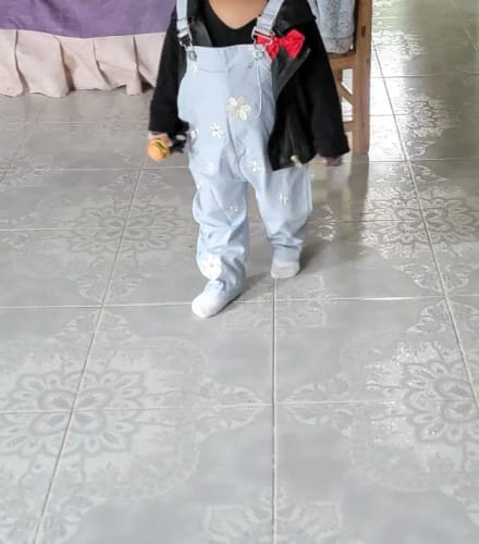 Customer photo review of Flower Embroidery Loose Jumpsuit