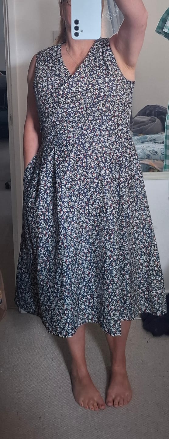 Customer photo review of Small Floral Garden Cotton Poplin Fabric