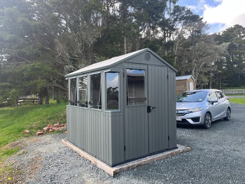 Customer photo review of Keter Potting Shed 6x8 - Green 1.9m x 2.44m