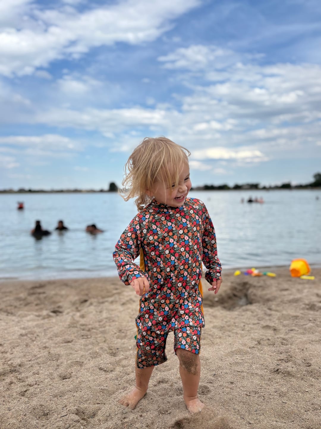 Customer photo review of Vintage Flowers UPF 50 Recycled Sunsafe Sunsuit