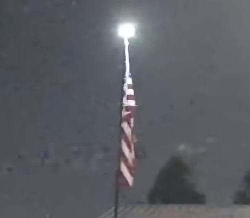 Customer photo review of Ultra Heavy Duty American Flag - 2-ply Polyester - Made In USA