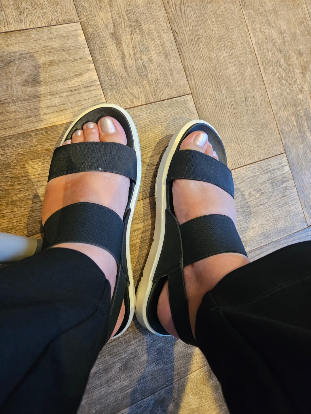 Customer photo review of Black Selina Sandals