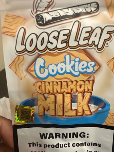 Customer photo review of LooseLeaf x Cookies Cinnamon Milk Wraps (2-Pack)