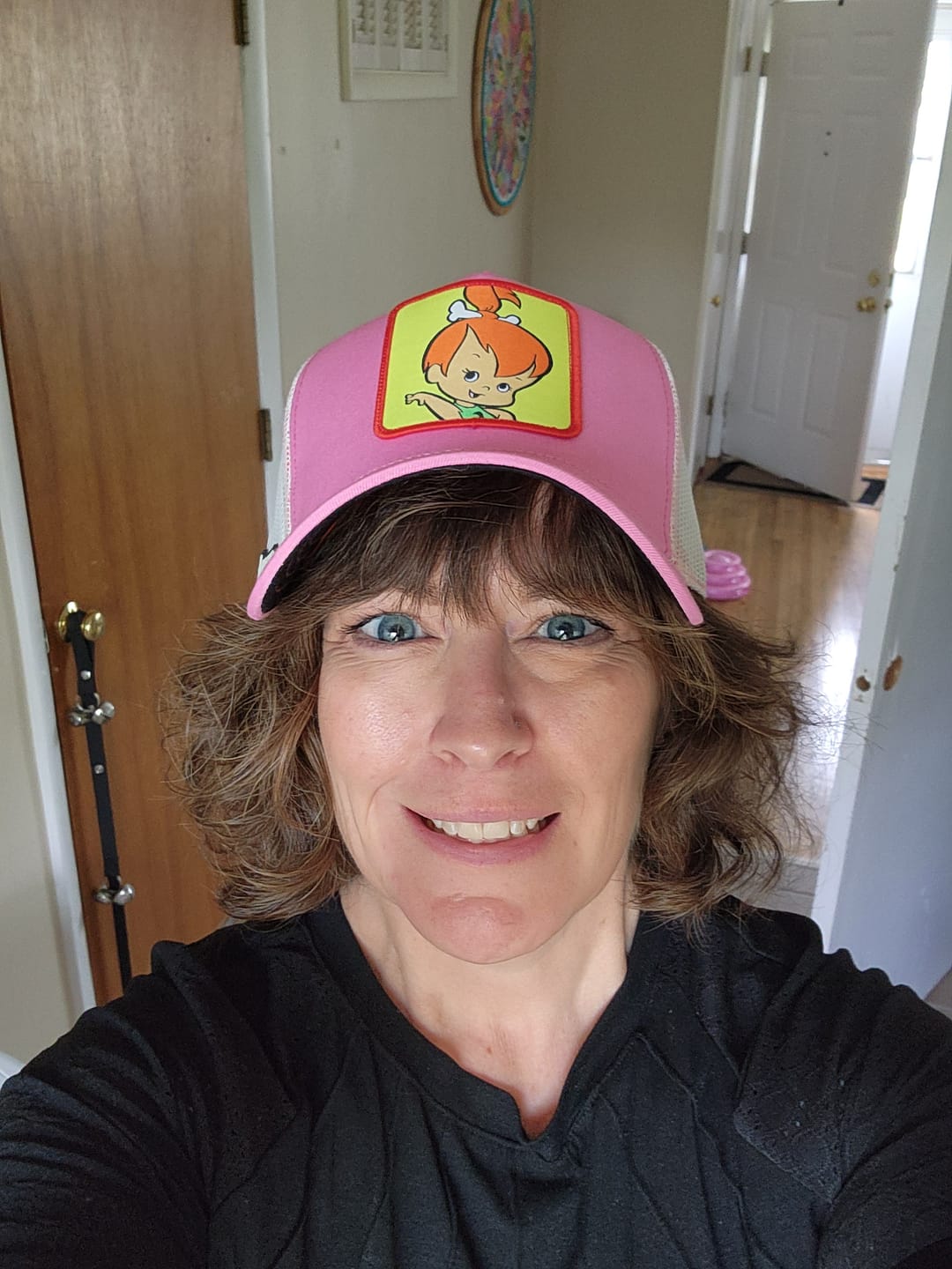 Customer photo review of OVERLORD X The Flintstones: Pebbles Trucker Cap