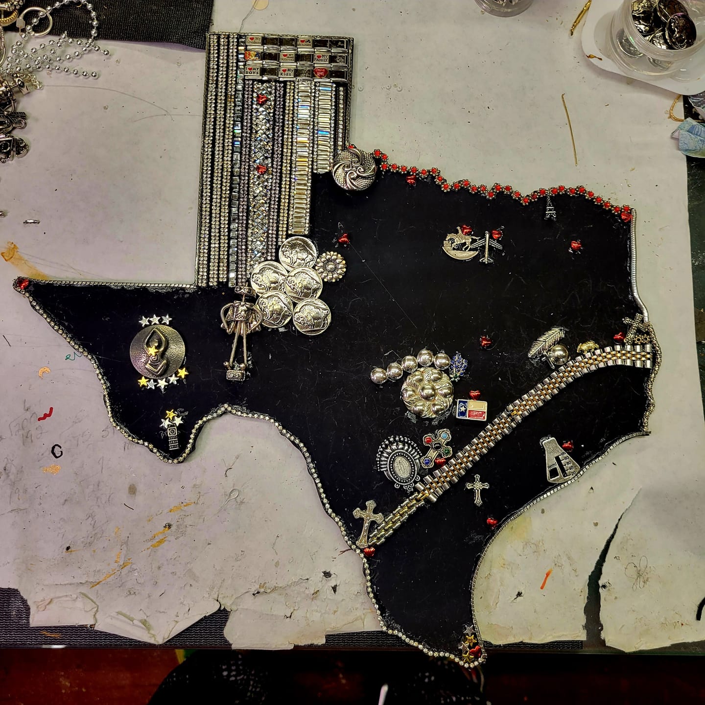 Customer photo review of Unfinished Wood Texas Shape - State - Craft - up to 46" DIY 14" / 1/4"