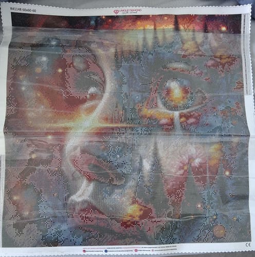 Customer photo review of 5D Diamond Painting – Im Auge des Universums