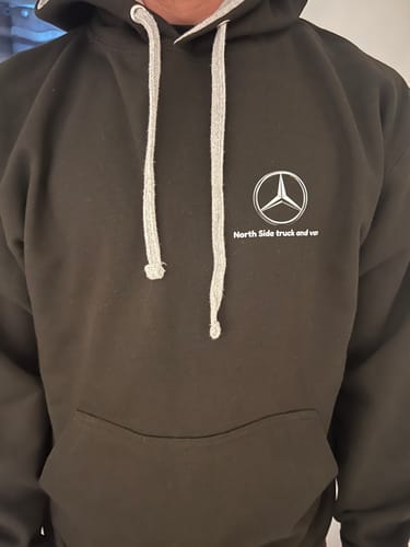 Customer photo review of Varsity hoodie