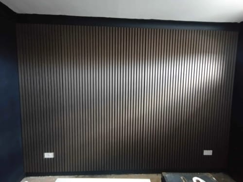 Customer photo review of Acoustic Slat Panel - Smoked Walnut