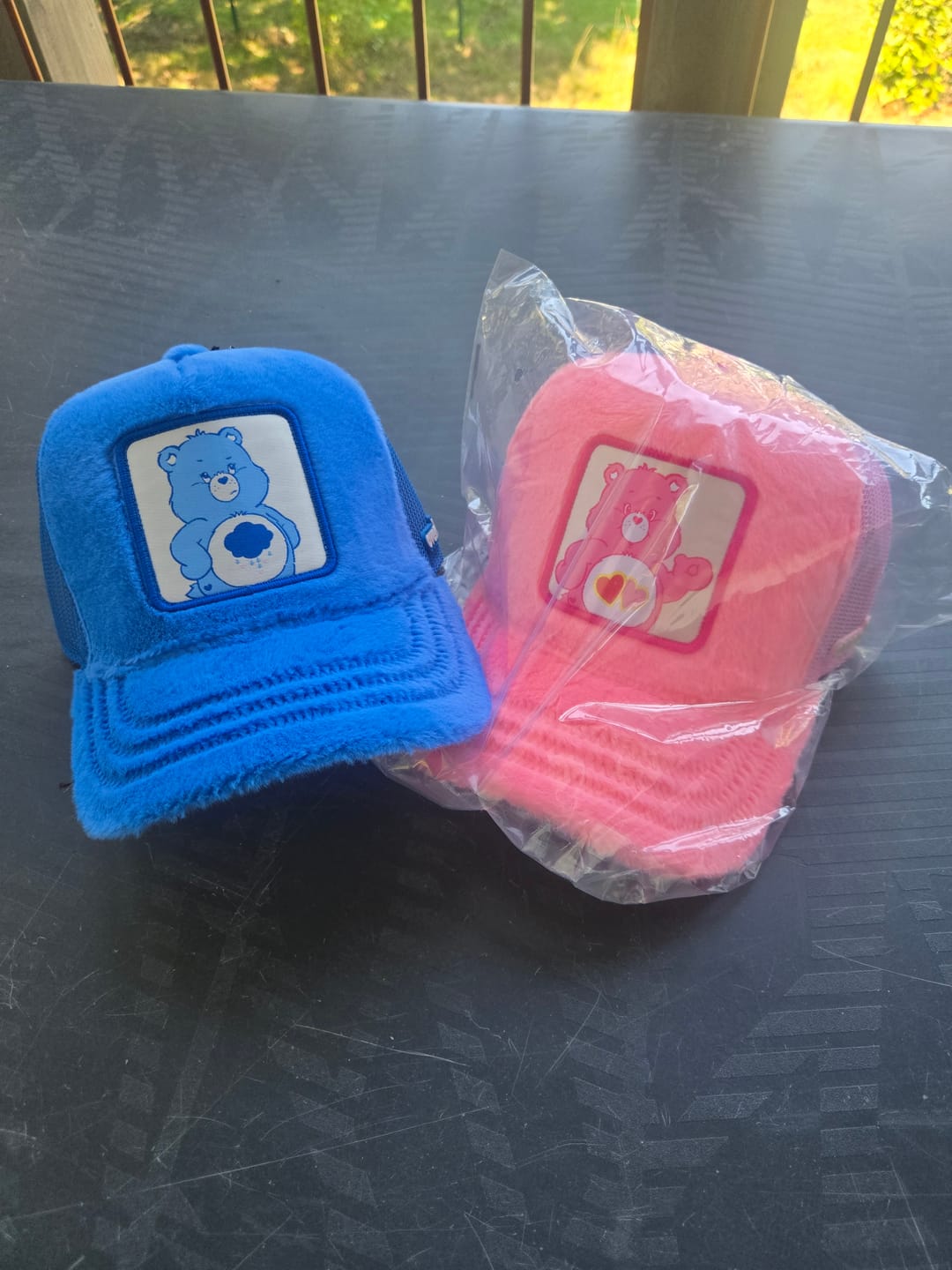 Customer photo review of OVERLORD X Care Bears:  Grumpy Bear Trucker Cap