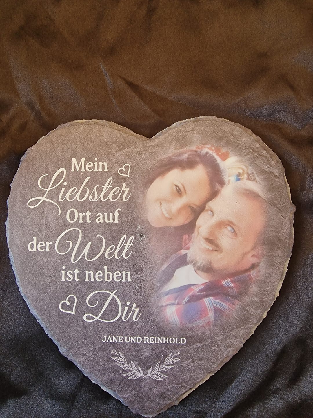 Customer photo review of Neben dir - Paar-Schieferherz