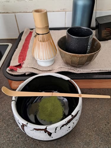 Customer photo review of Matcha Whisk and Matcha Holder
