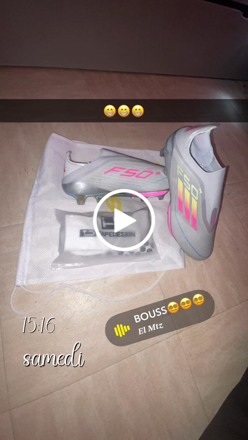 Customer video review of F50 + Laceless FG Concept Gris/Rose/Jaune