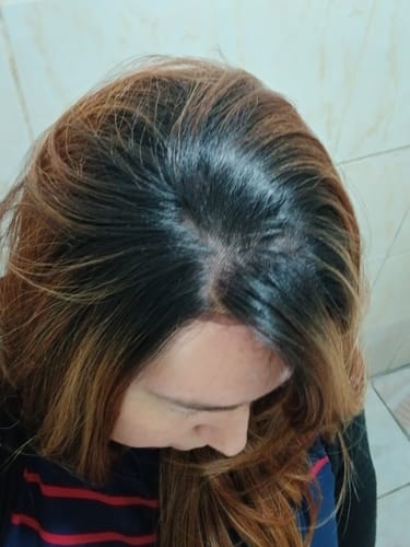 Customer photo review of Lace Front Gardenia Castanho com Luzes Ondulada - Repartição Livre 13x4