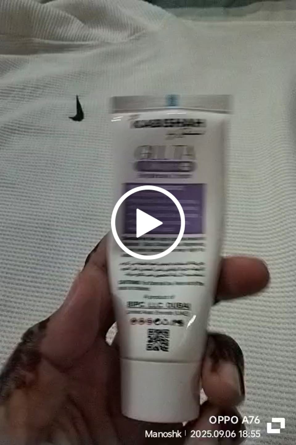 Customer video review of Gluta Collagen Brightening Cream