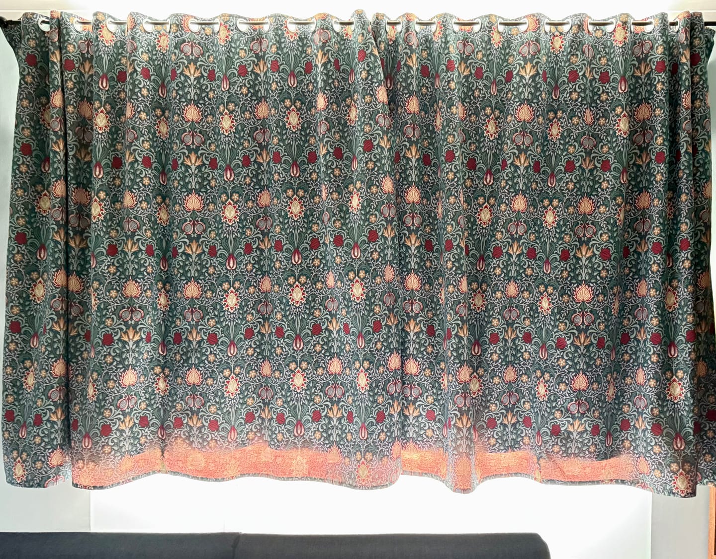 Customer photo review of William Morris Persian Design Tapestry Fabric