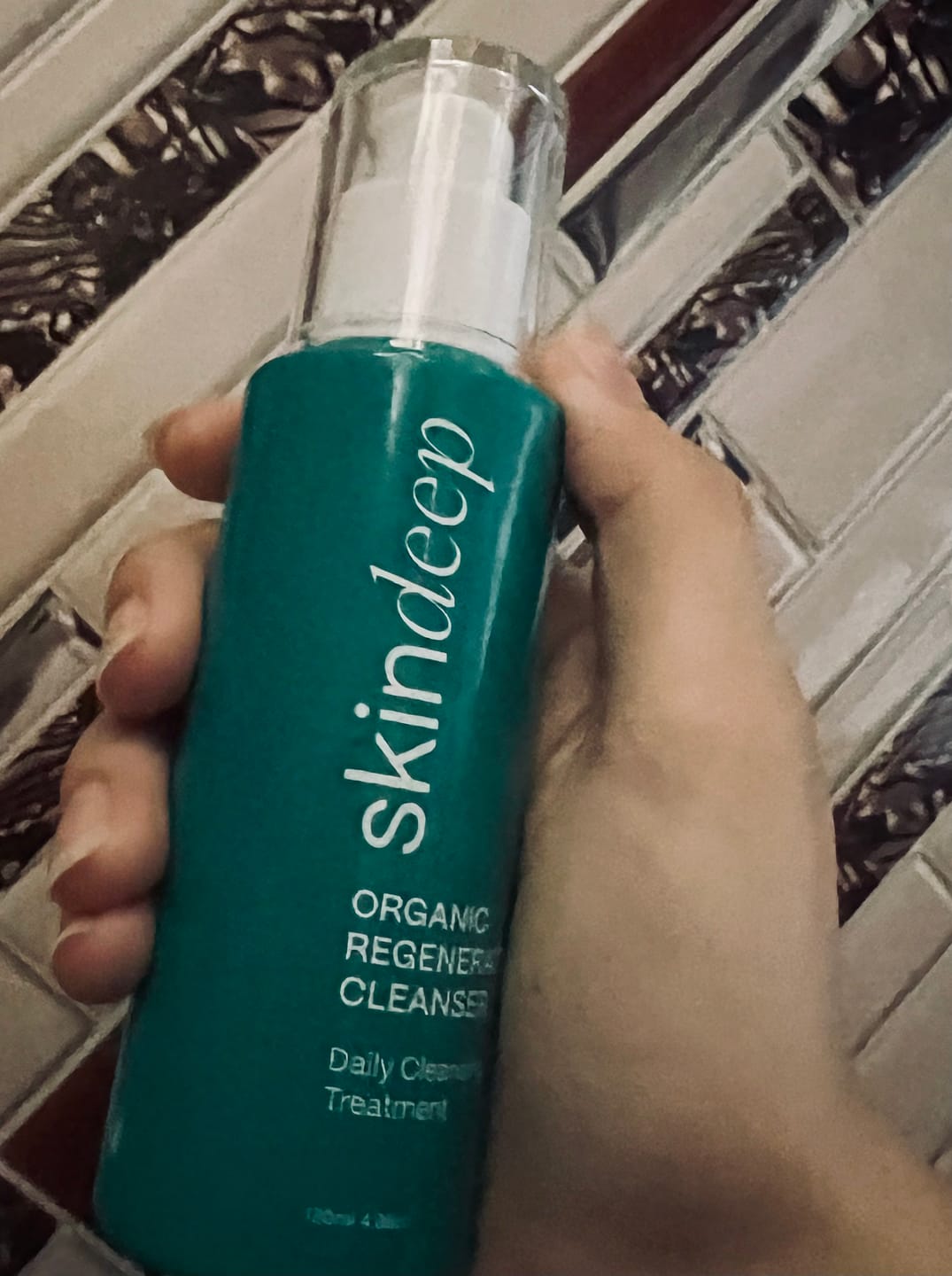 Customer photo review of ORGANIC REGENERATING FACE WASH - Daily Cleansing Treatment