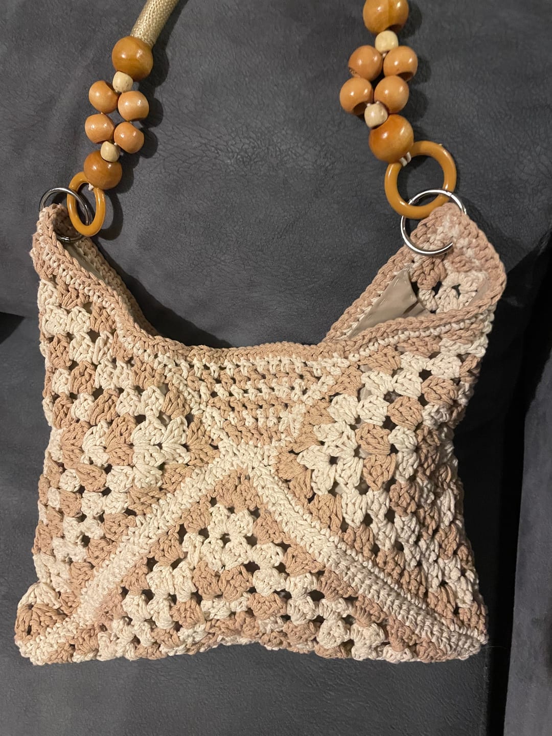 Customer photo review of CrochetPark™ Sunny Holiday shoulder bag crochet kit