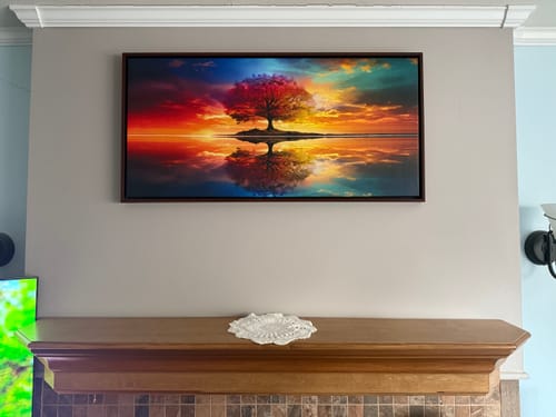 Customer photo review of BEAUTIFUL REFLECTION CANVAS