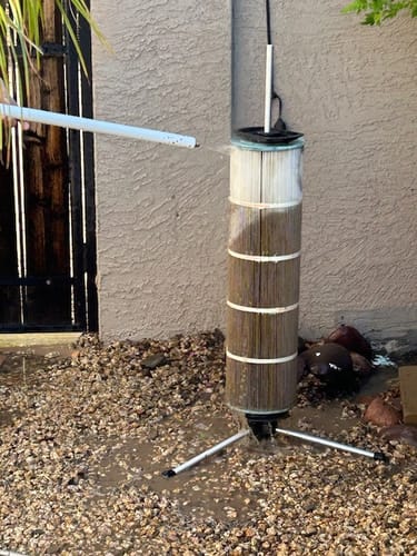 Customer photo review of Cyclone Pool Filter Cleaning System