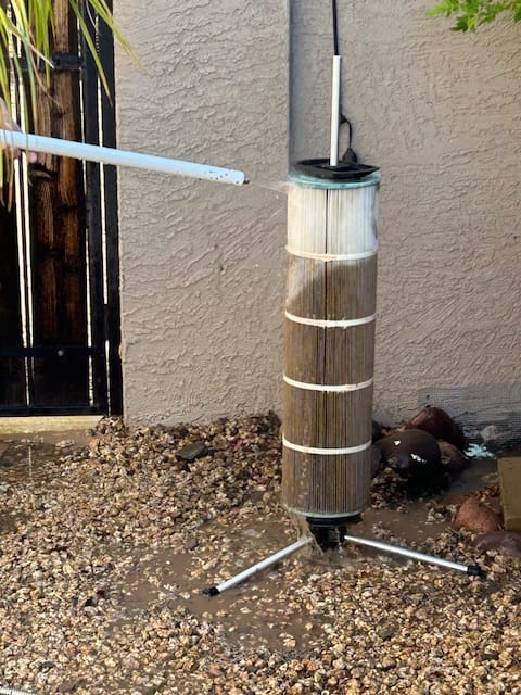 Customer photo review of Cyclone Pool Filter Cleaning System