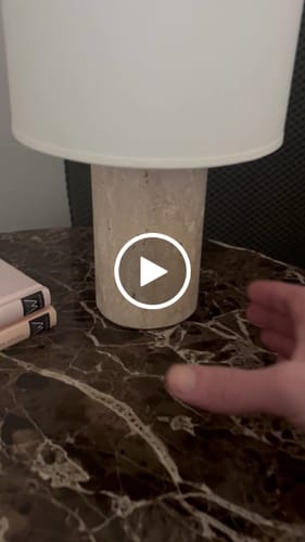 Tina S. review of Auríe Portable Lamp - Linen & Travertine image 1 out of 1