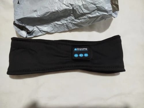 Customer photo review of Sleep Headphones Bluetooth Sports Headband Headphones with HD Stereo