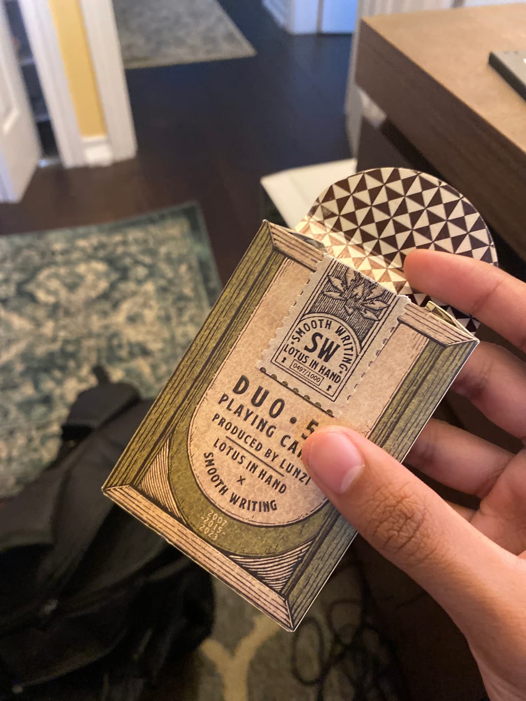 Customer photo review of Duo52 Playing Cards by Smooth Writing & Lotusinhand