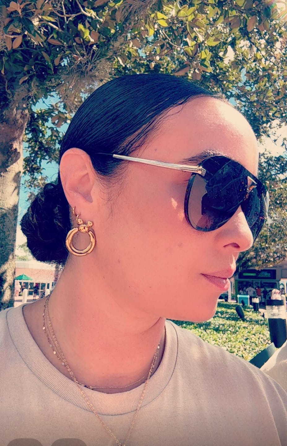Customer photo review of Mega Leader of the Club Earrings