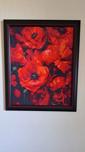 Customer photo review of 5D Diamond Painting – Weiße Eule