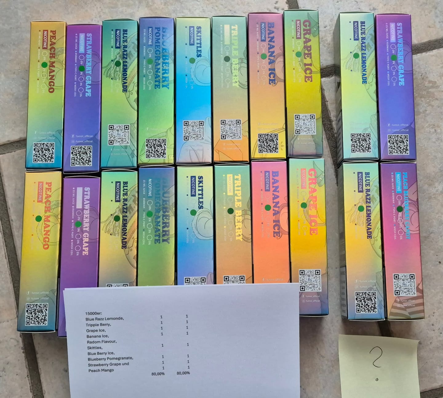 Customer photo review of RandM Tornado 15000 Disposable Vape (Box of 10)